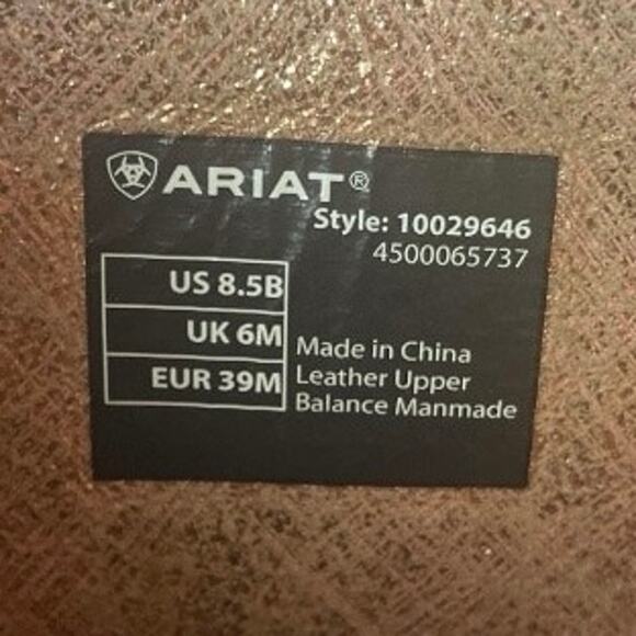 Ariat Women’s Round Up Rio Dark Bronze Leather Western Boots Size-8.5B - Picture 9 of 13